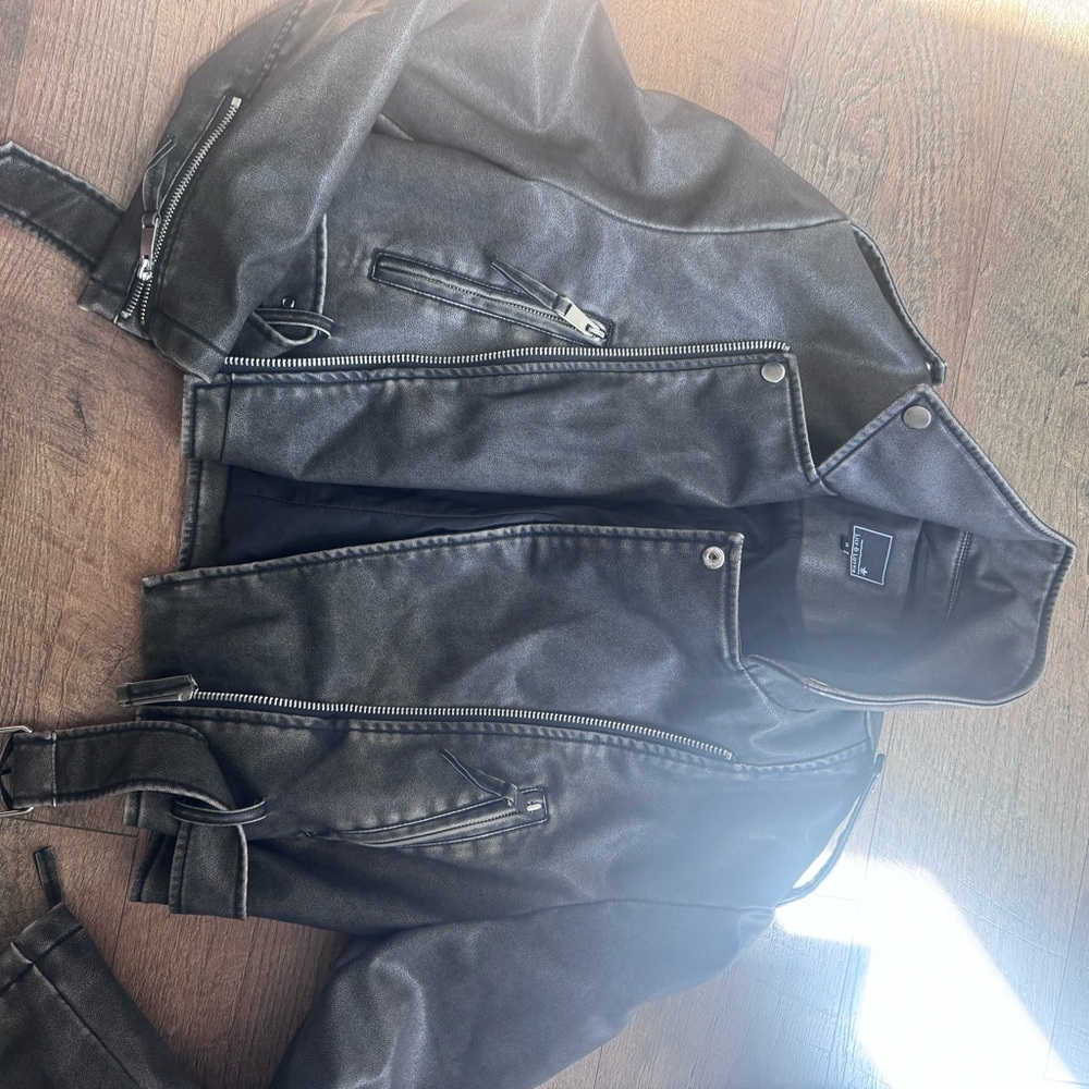 Black Faux Leather Jacket